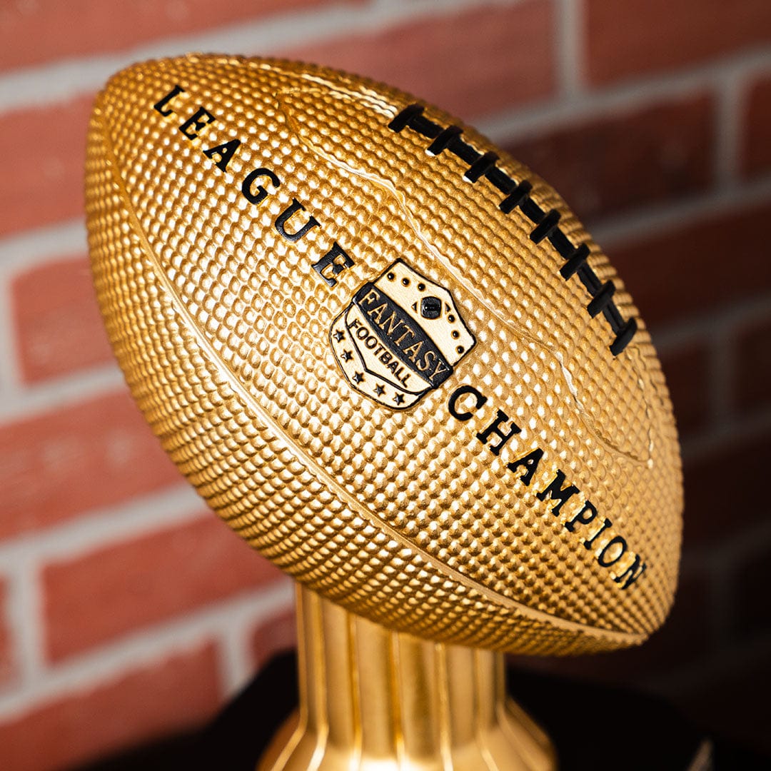 15" Perpetual Fantasy Football Trophy - Gold Football - Image 5