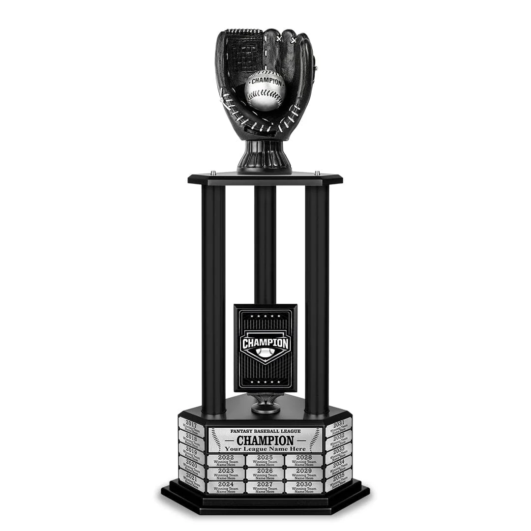 26-36” Black Baseball Trophy - Image 14