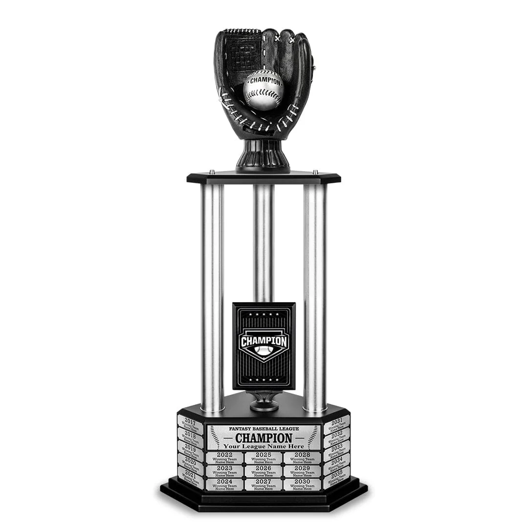 26-36” Black Baseball Trophy - Image 16