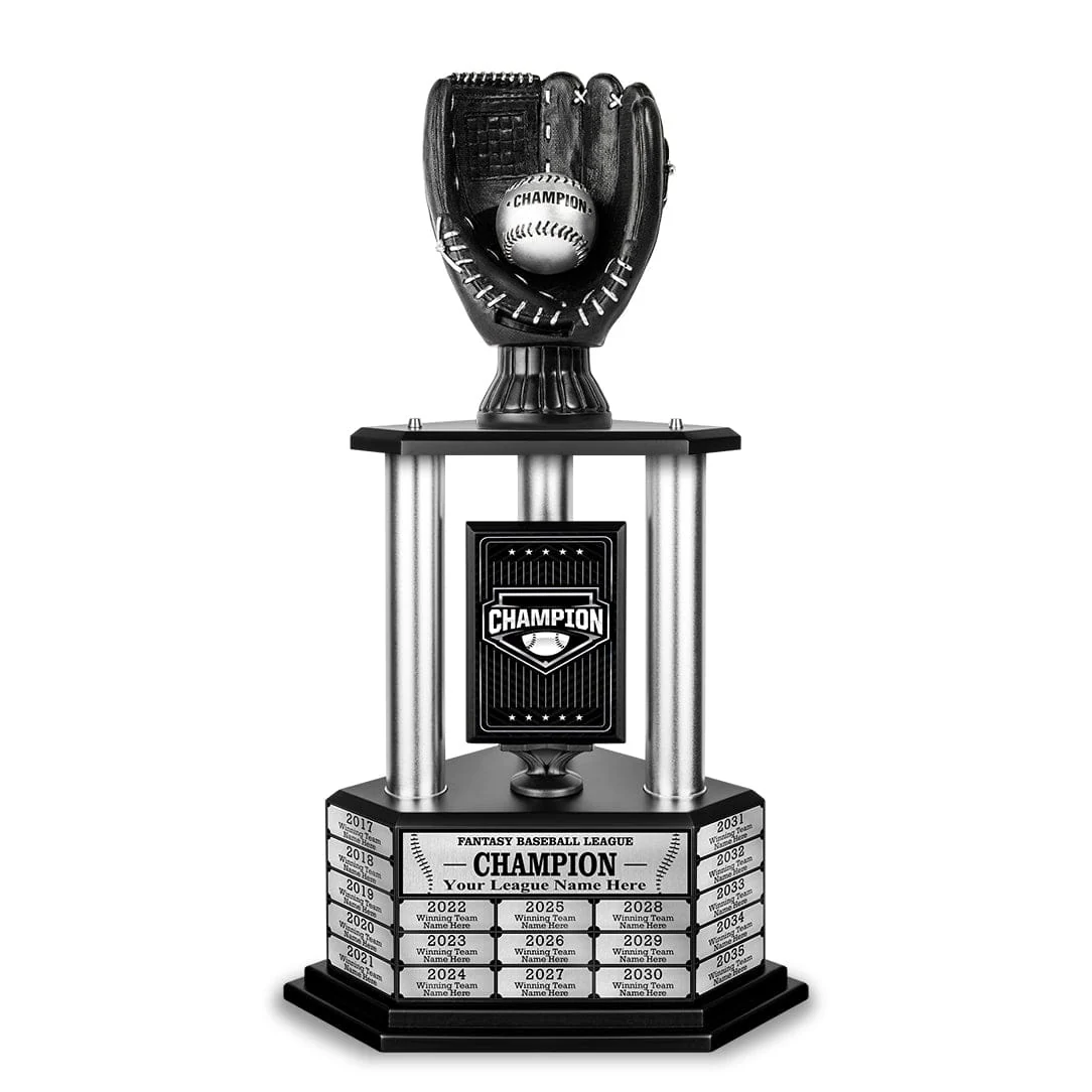 26-36” Black Baseball Trophy - Image 3