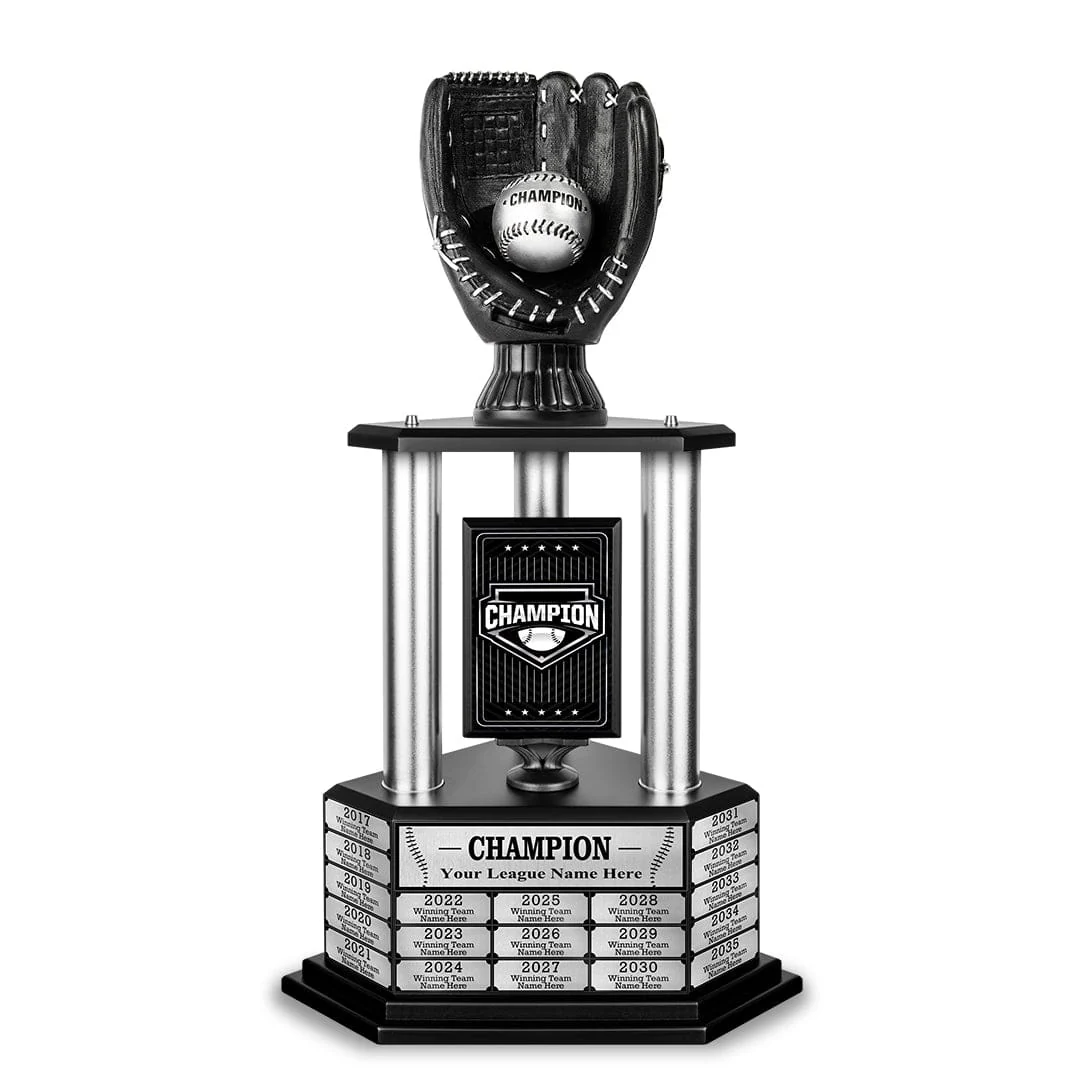 26-36” Black Baseball Trophy - Image 5