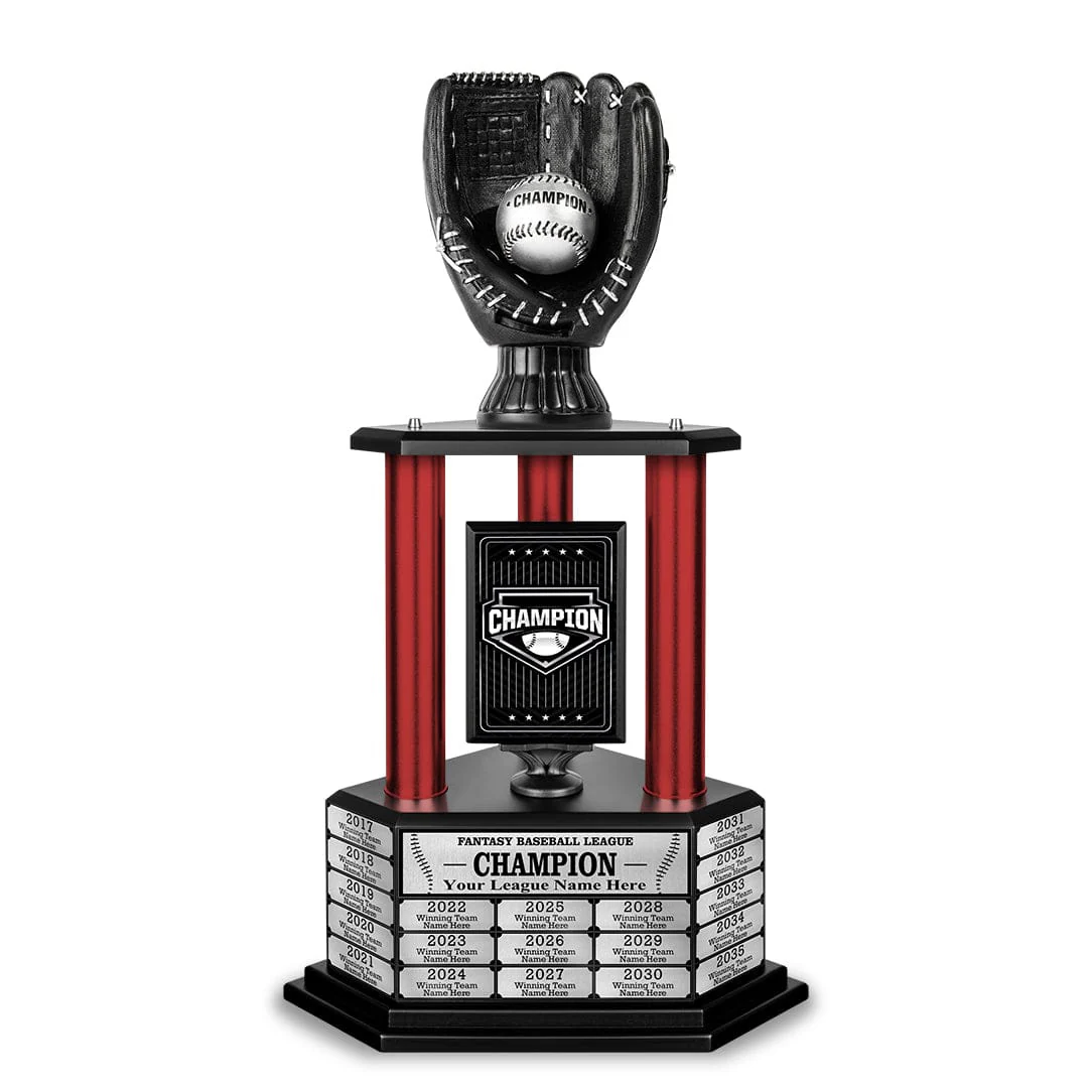 26-36” Black Baseball Trophy - Image 6