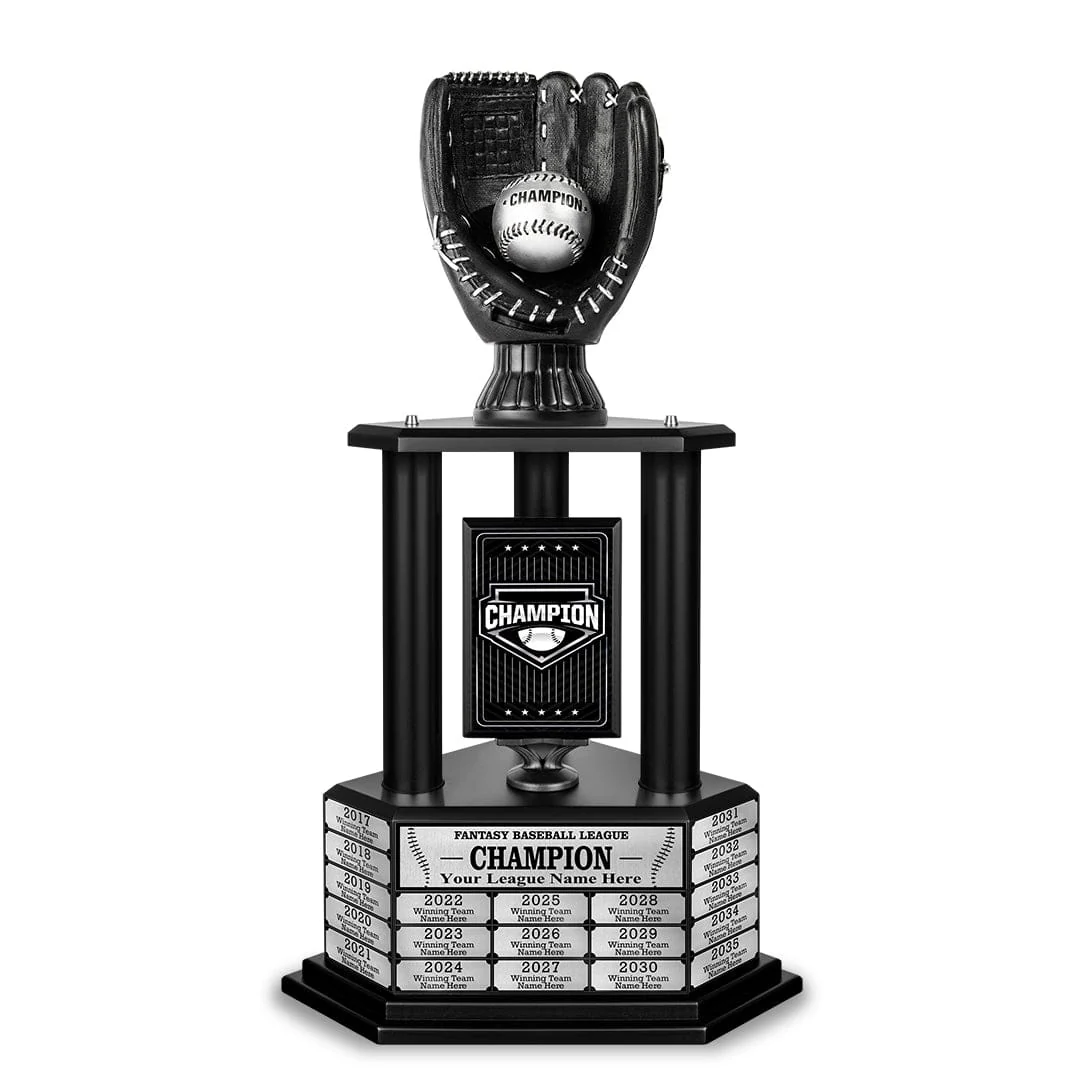 26-36” Black Baseball Trophy - Image 8
