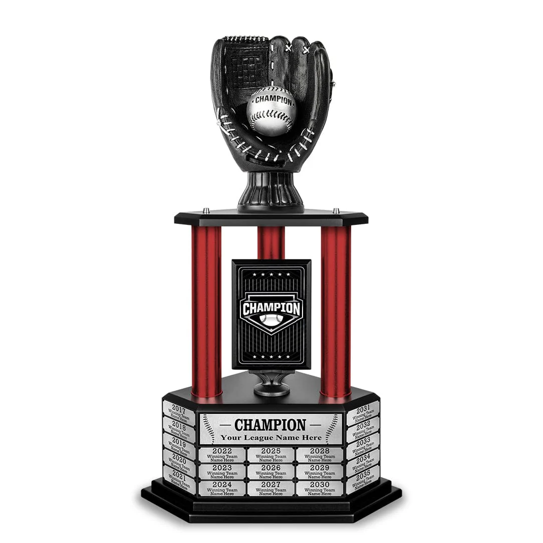 26-36” Black Baseball Trophy - Image 9