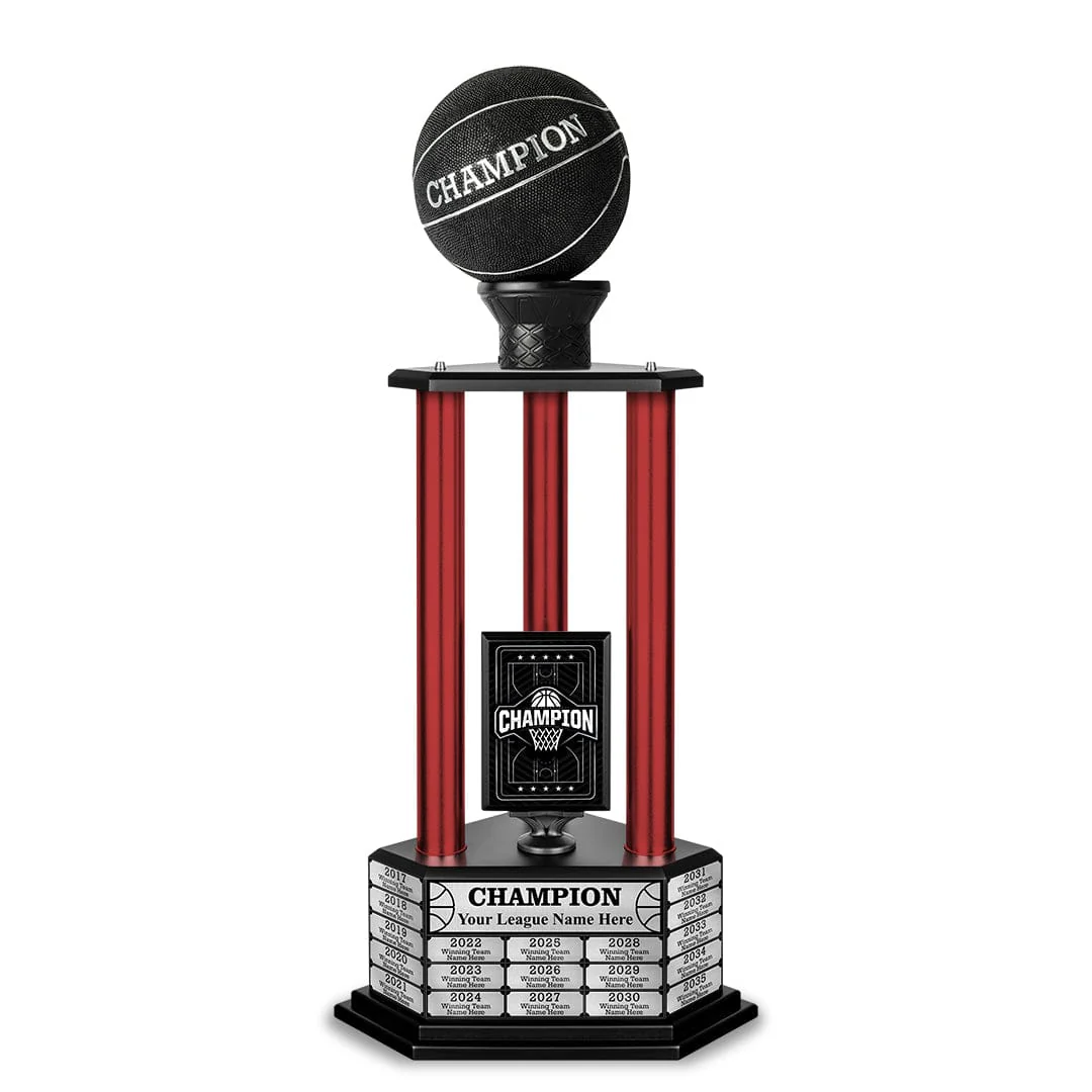 26-36” Black Basketball Trophy - Image 10