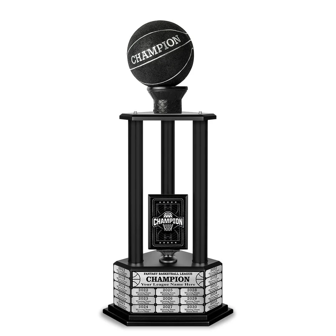 26-36” Black Basketball Trophy - Image 11