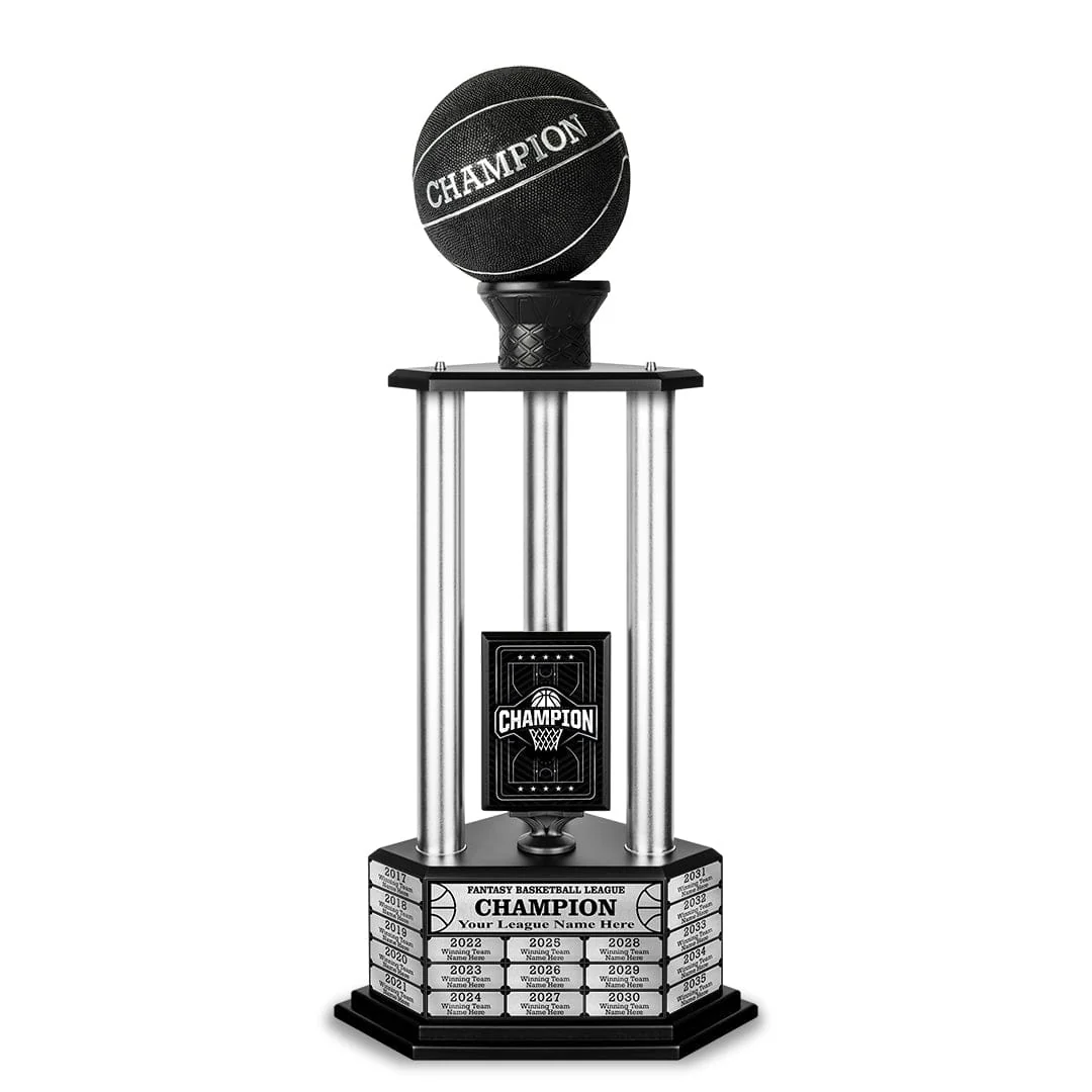 26-36” Black Basketball Trophy - Image 14