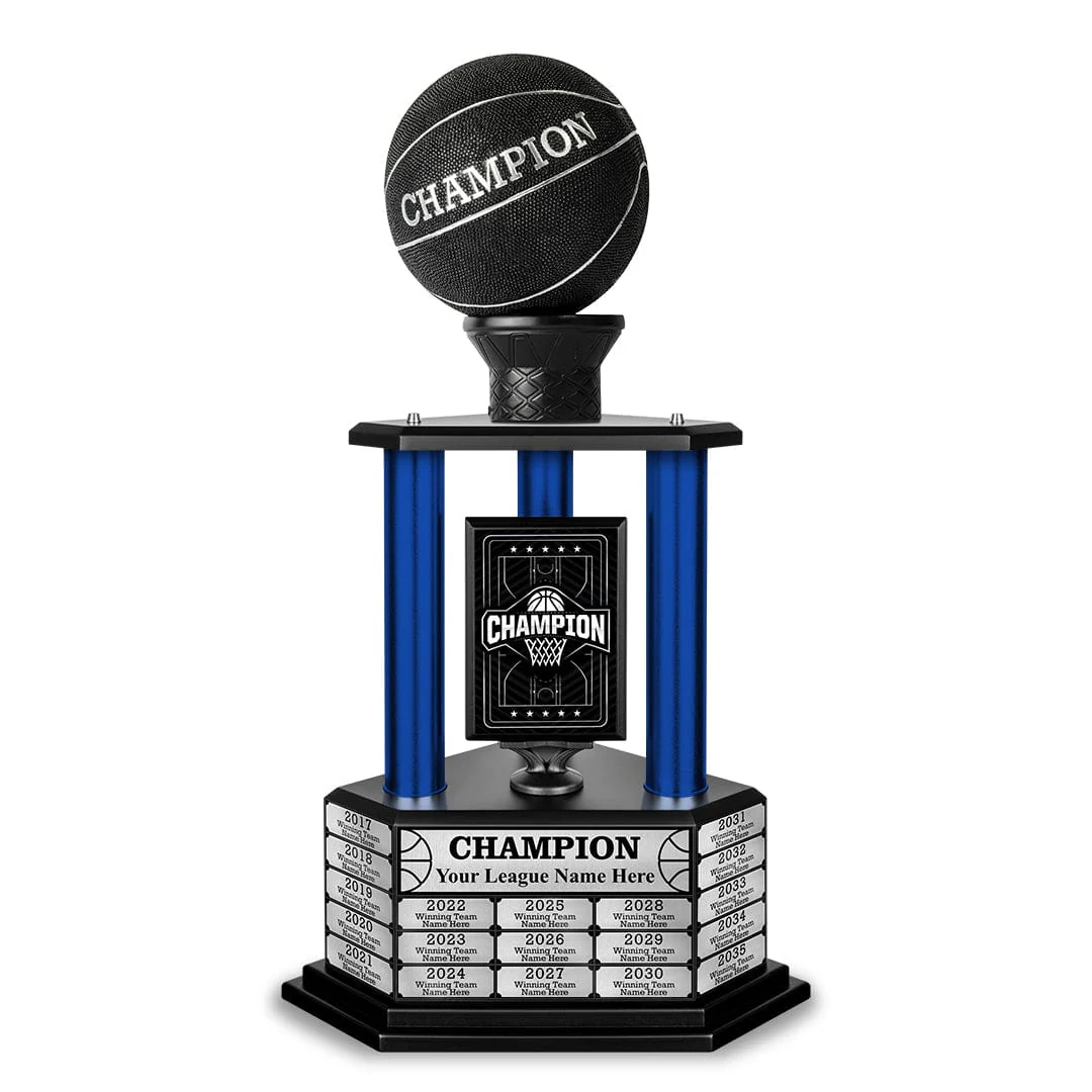 26-36” Black Basketball Trophy - Image 3