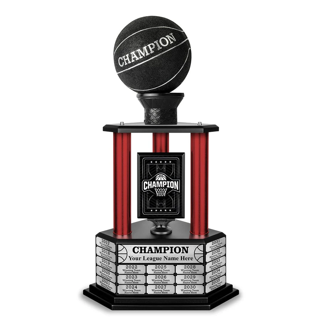 26-36” Black Basketball Trophy - Image 4