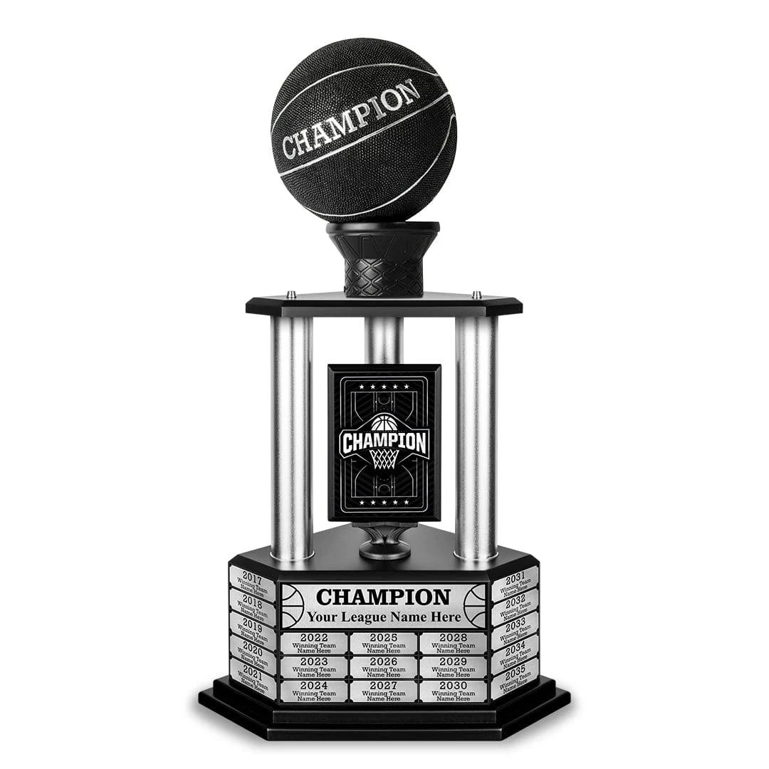 26-36” Black Basketball Trophy - Image 5