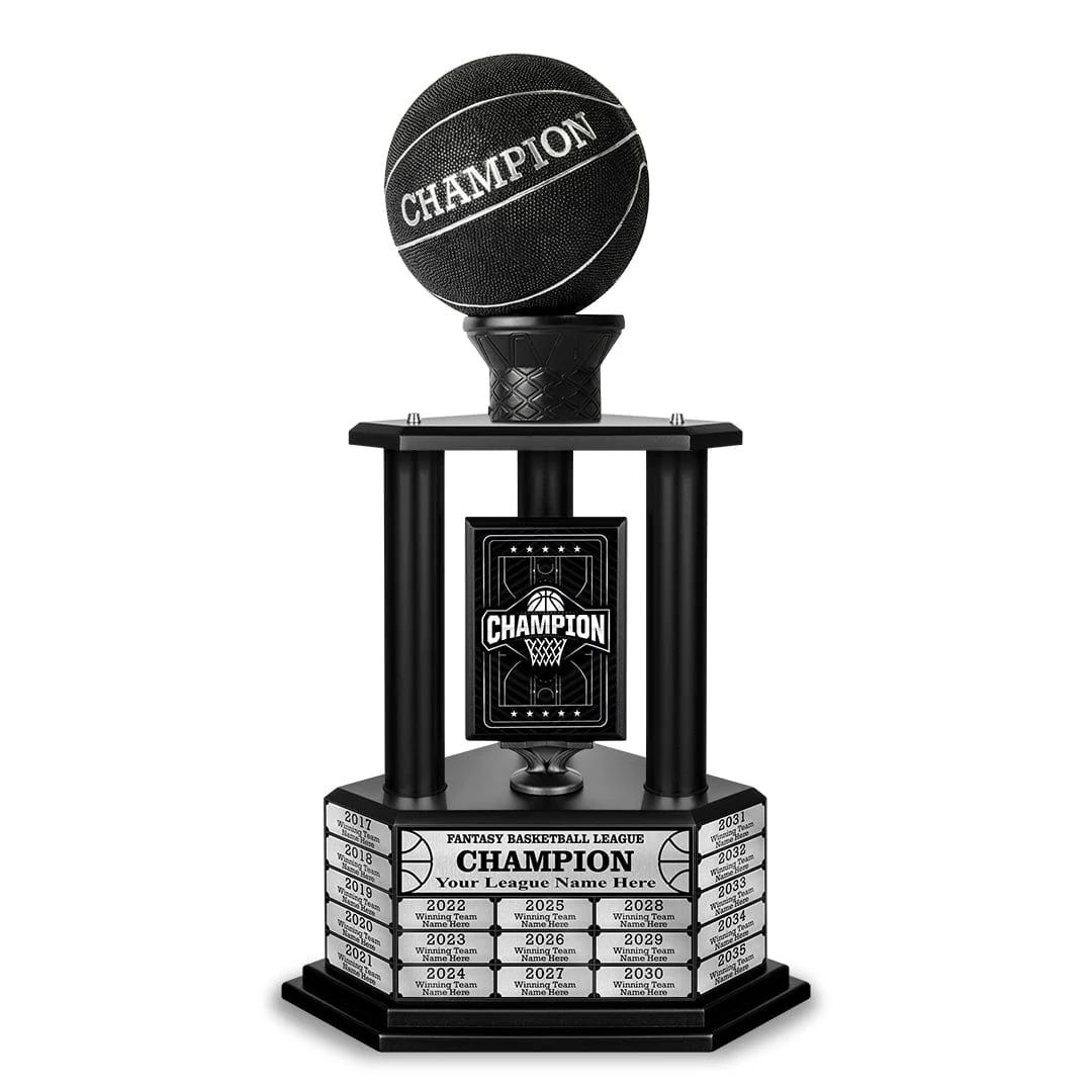26-36” Black Basketball Trophy - Image 7