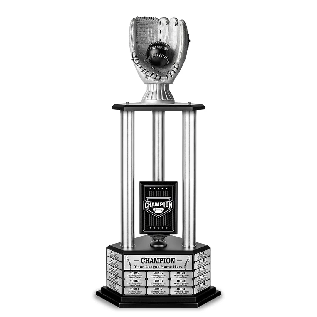 26-36” Silver Baseball Trophy - Image 13