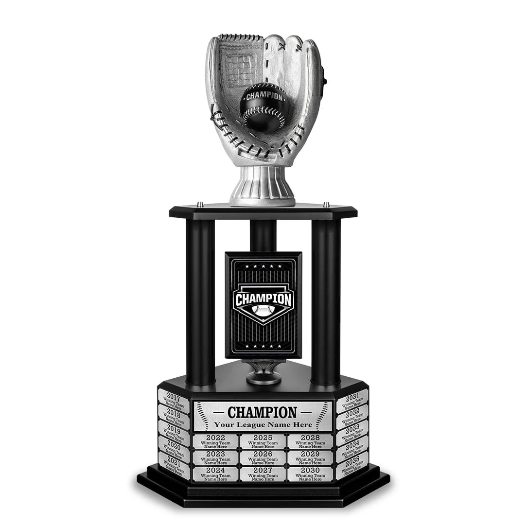 26-36” Silver Baseball Trophy - Image 7