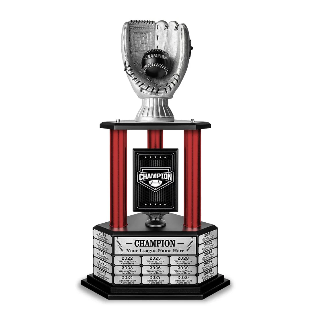 26-36” Silver Baseball Trophy - Image 8