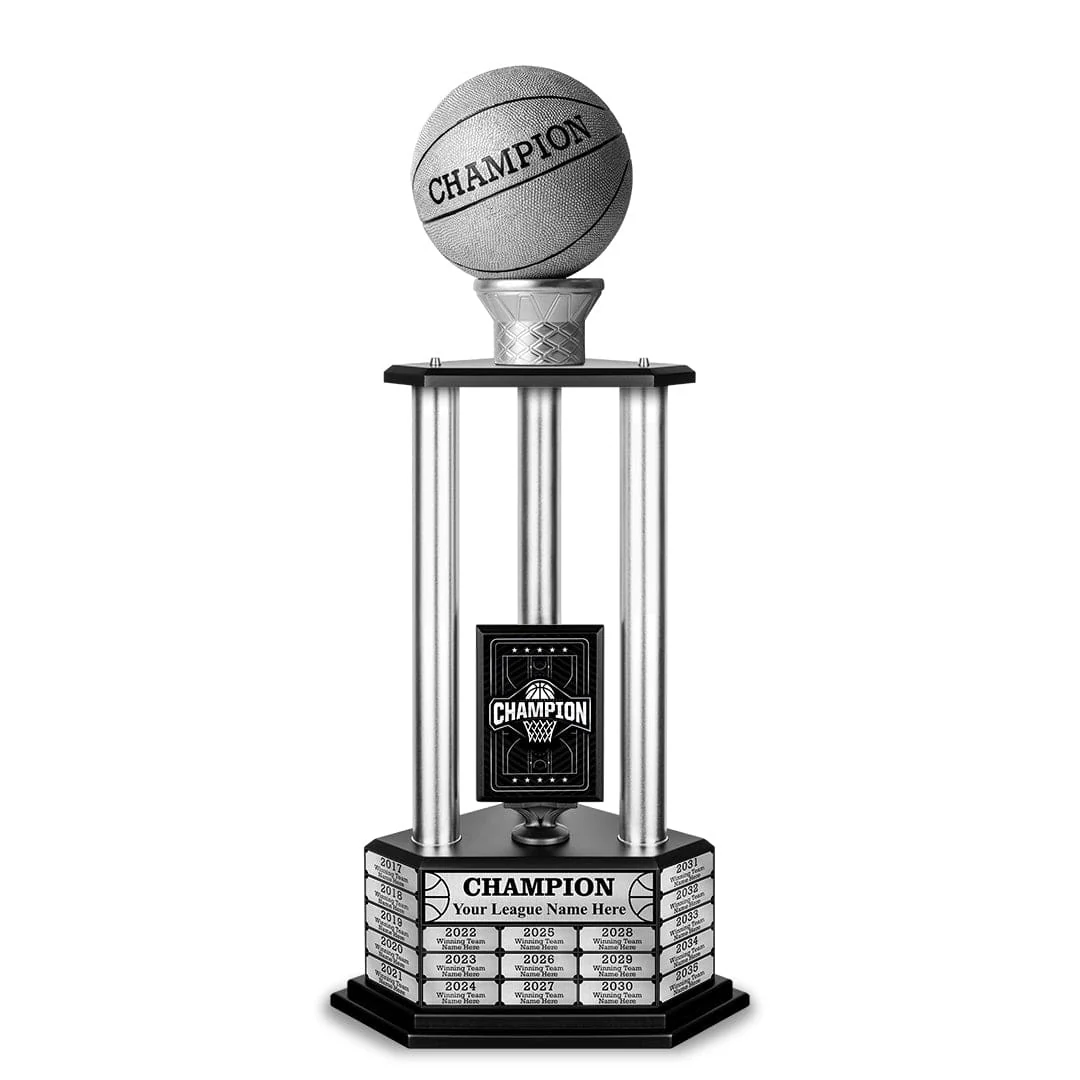 26-36” Silver Basketball Trophy - Image 12