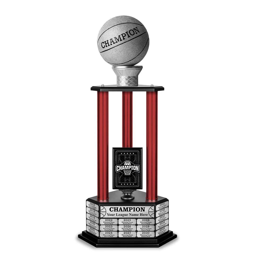 26-36” Silver Basketball Trophy - Image 15