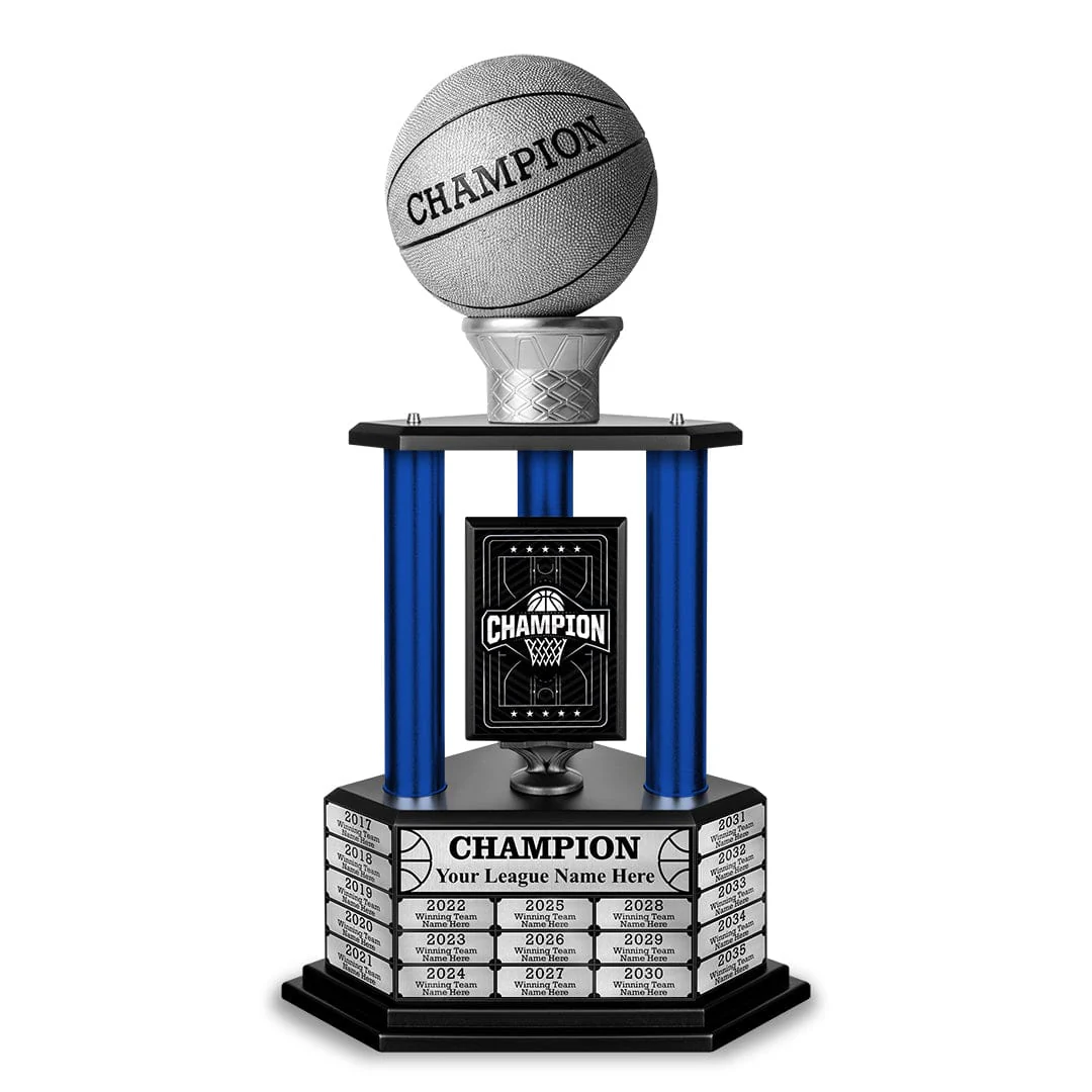 26-36” Silver Basketball Trophy - Image 5