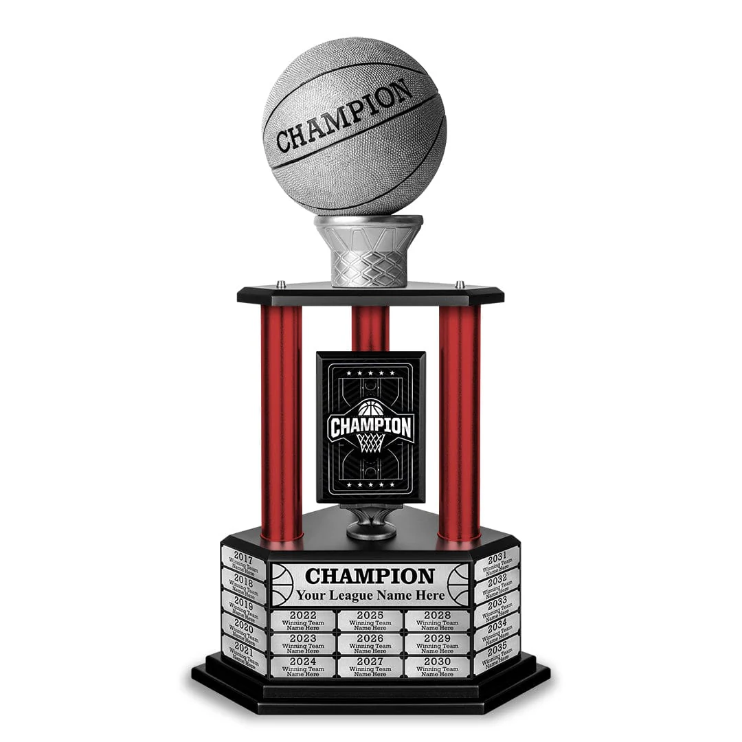 26-36” Silver Basketball Trophy - Image 7