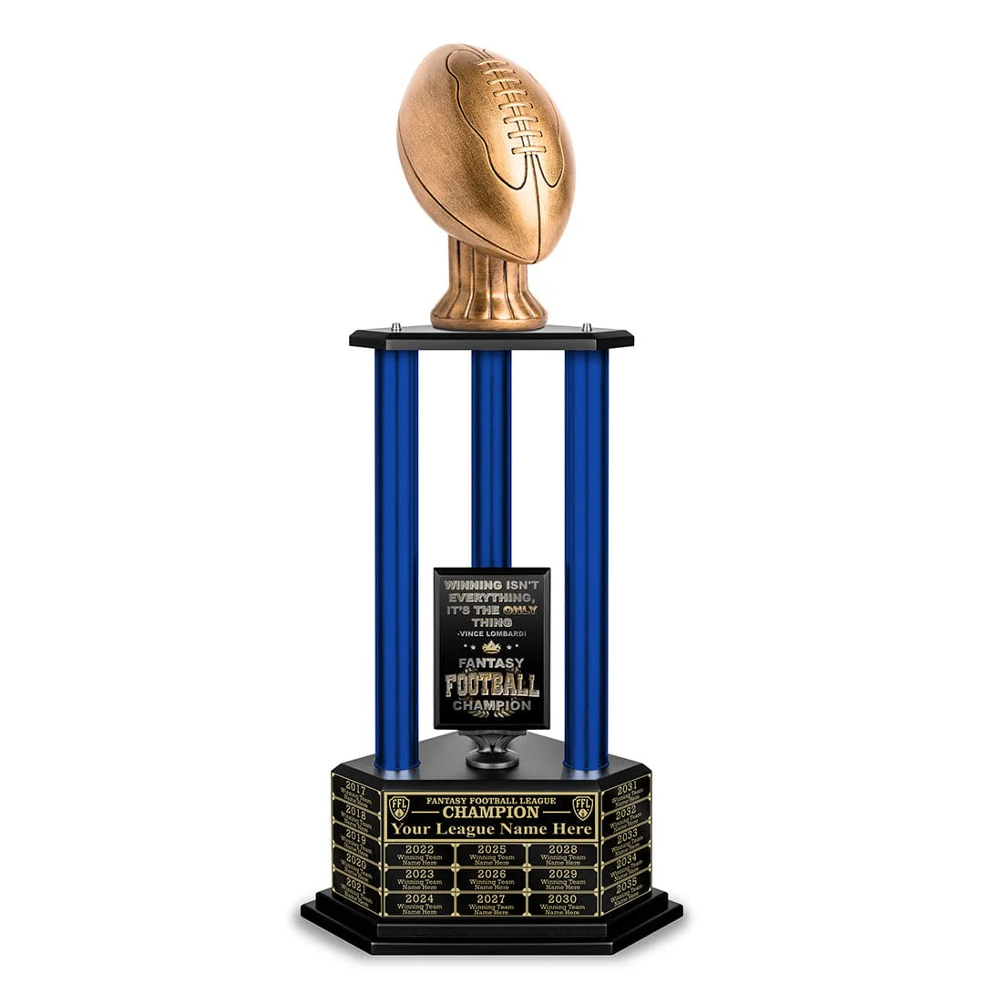 26-56” Antique Gold Football Championship Trophy - Image 12