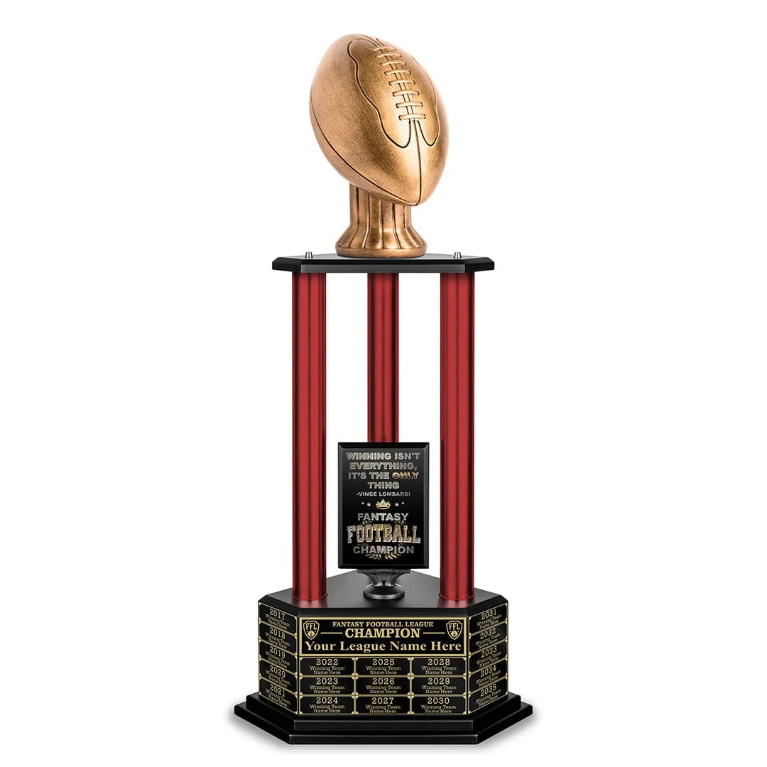 26-56” Antique Gold Football Championship Trophy - Image 15
