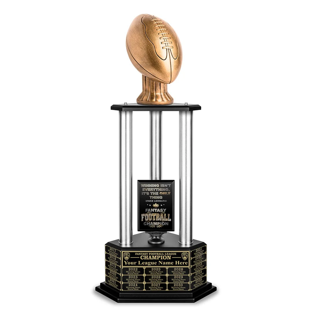 26-56” Antique Gold Football Championship Trophy - Image 16