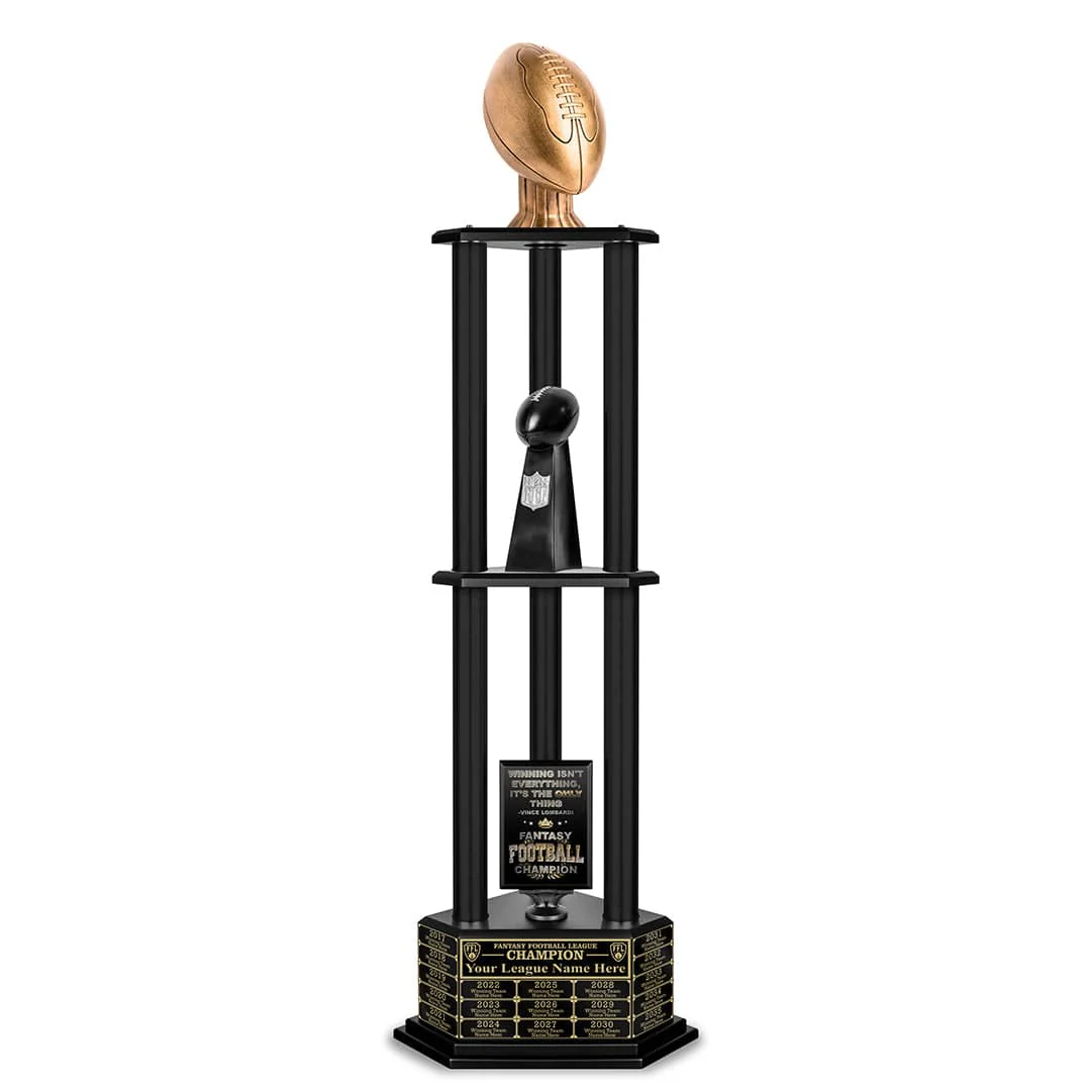 26-56” Antique Gold Football Championship Trophy - Image 17