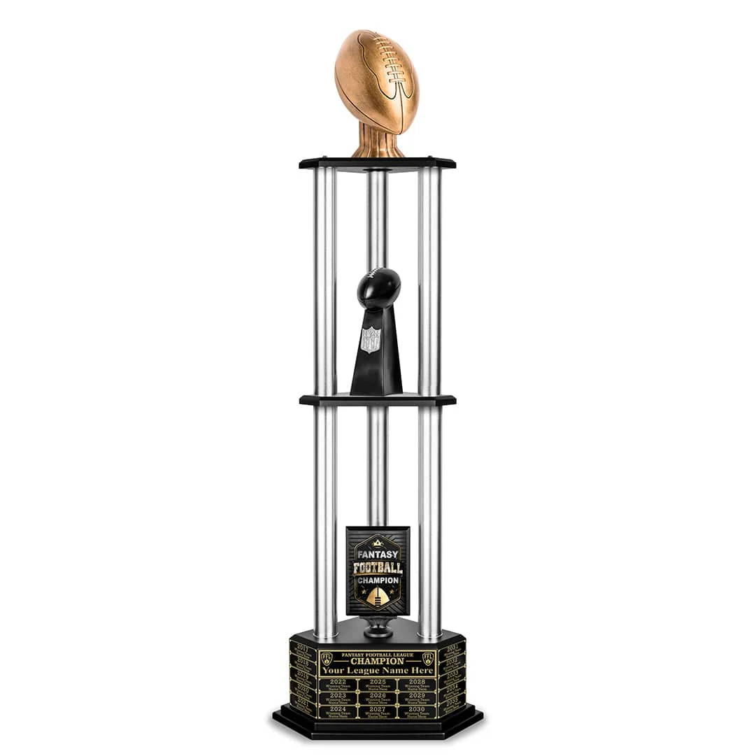 26-56” Antique Gold Football Championship Trophy - Image 18