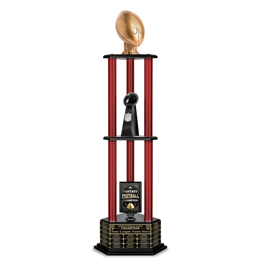 26-56” Antique Gold Football Championship Trophy - Image 19