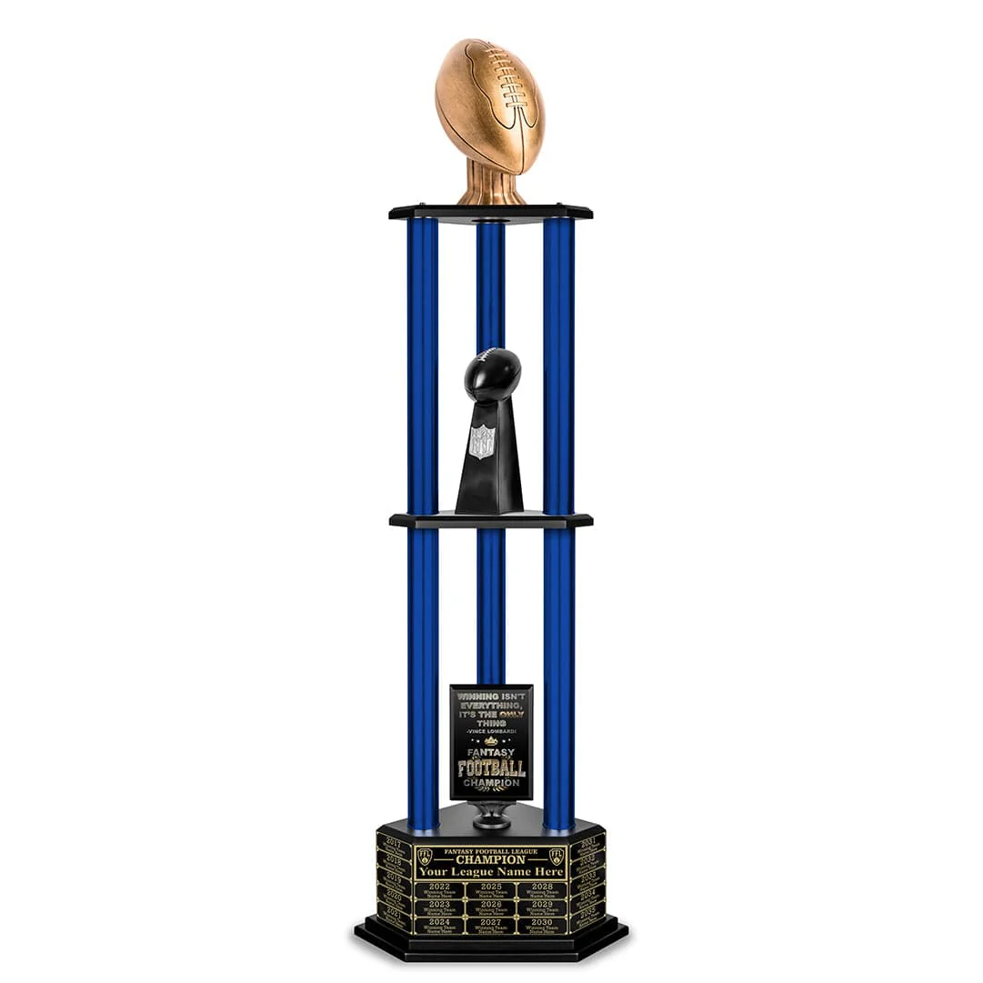 26-56” Antique Gold Football Championship Trophy - Image 20