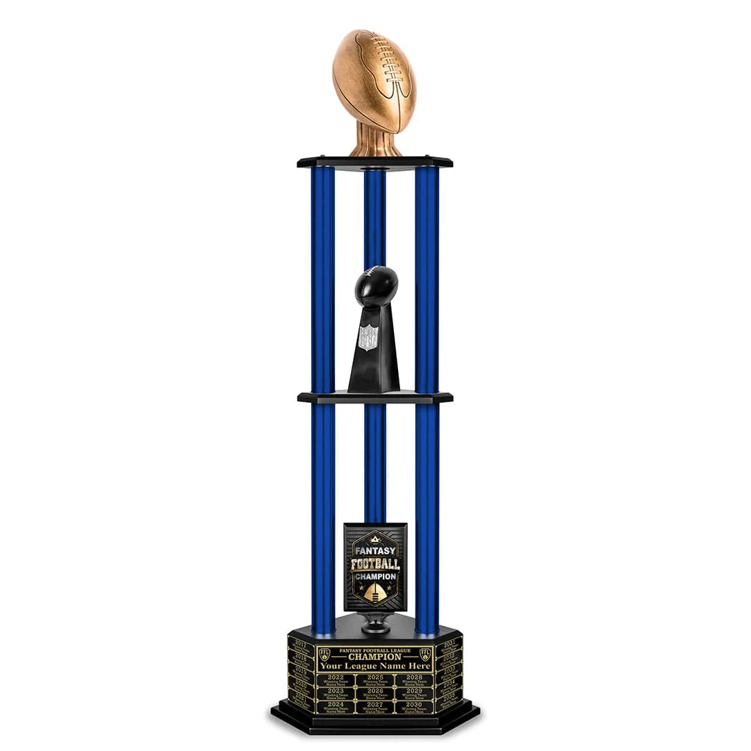 26-56” Antique Gold Football Championship Trophy - Image 22