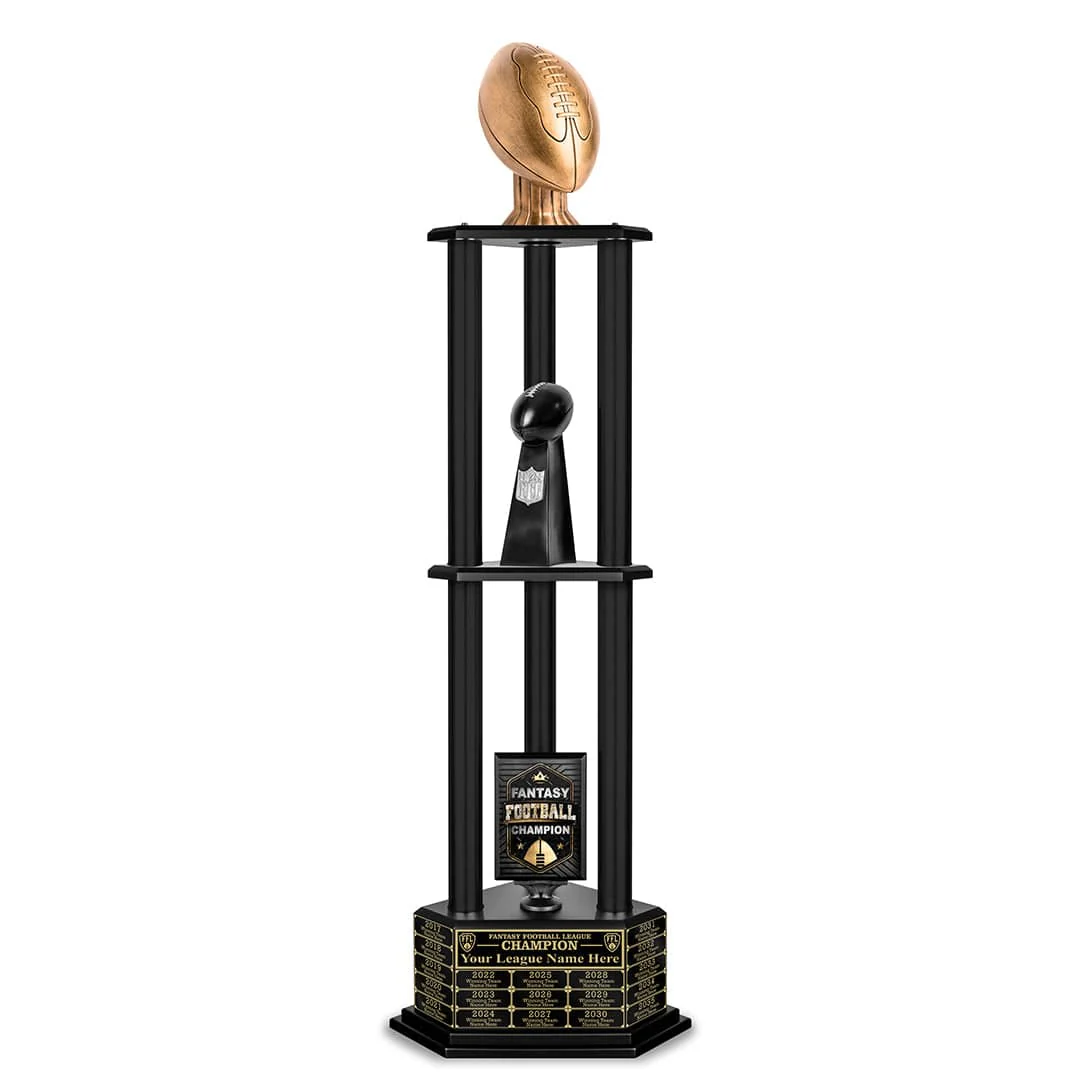 26-56” Antique Gold Football Championship Trophy - Image 23