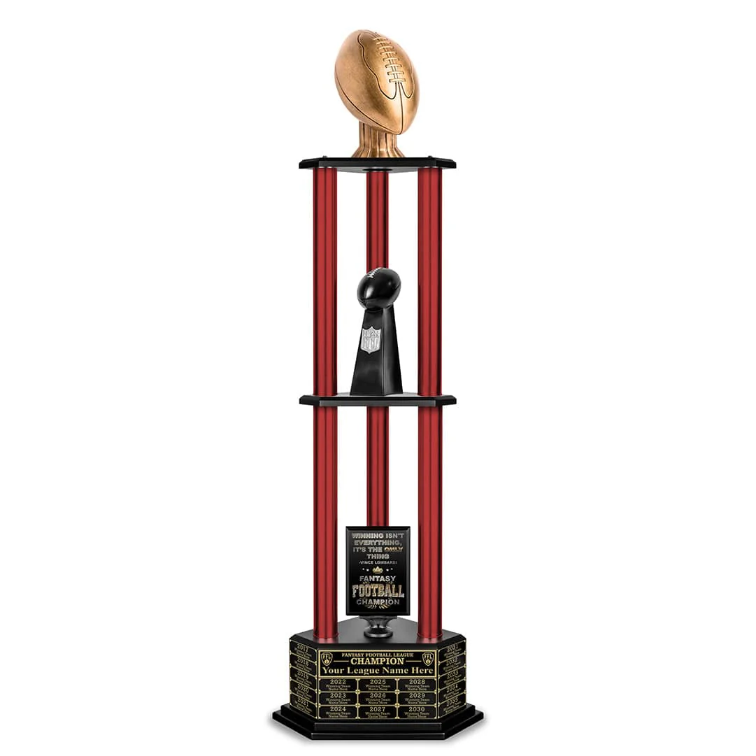 26-56” Antique Gold Football Championship Trophy - Image 24