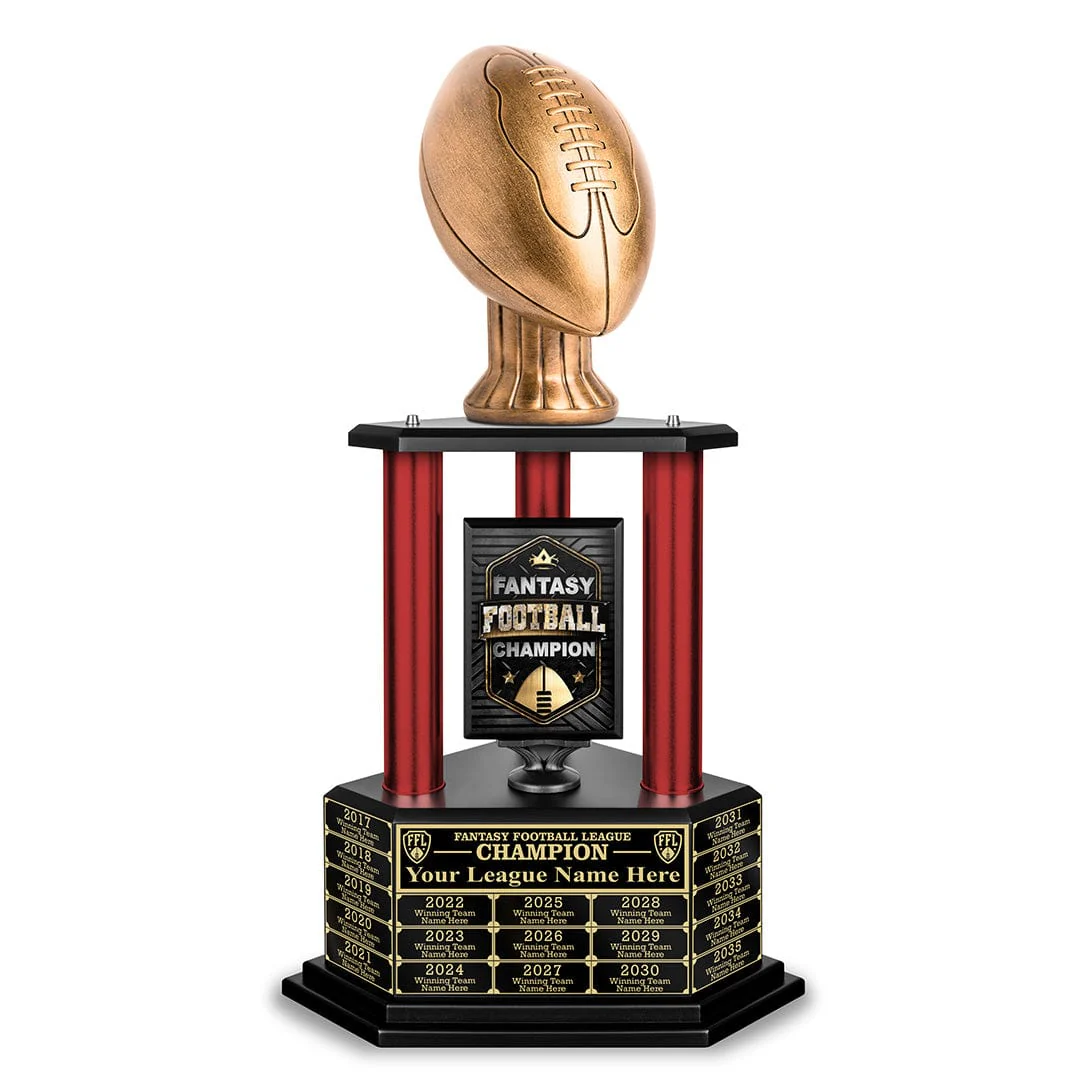 26-56” Antique Gold Football Championship Trophy - Image 4