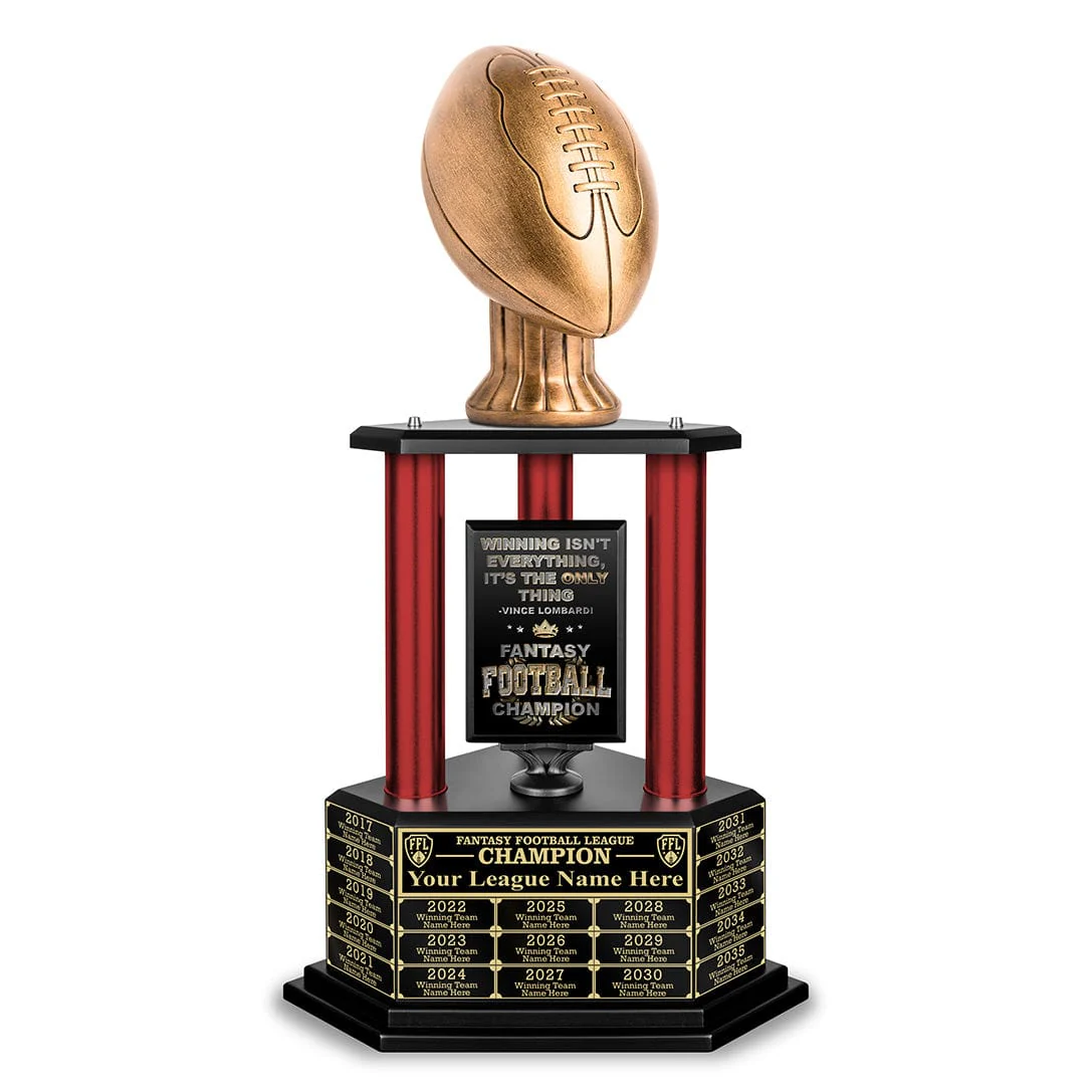 26-56” Antique Gold Football Championship Trophy - Image 7