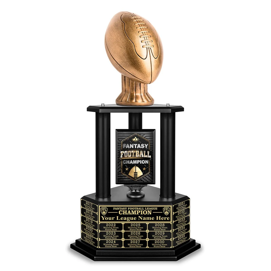 26-56” Antique Gold Football Championship Trophy - Image 8