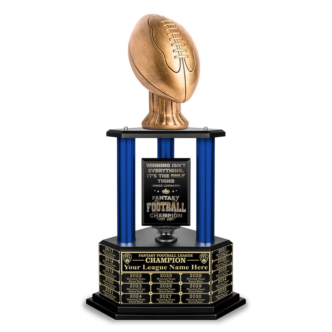 26-56” Antique Gold Football Championship Trophy - Image 9