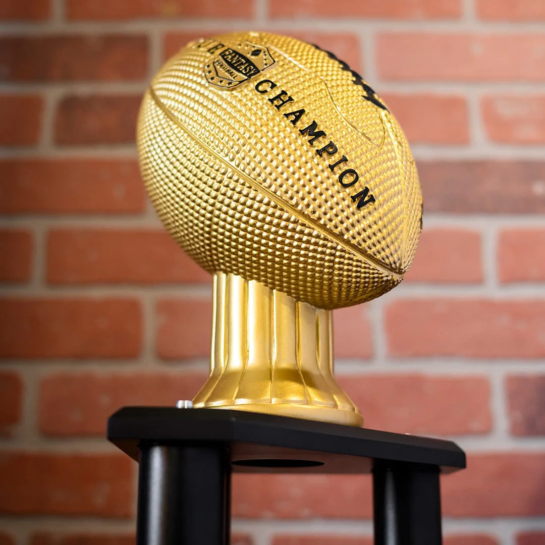 26"-56" Perpetual Fantasy Football Trophy - Gold Football - Image 5
