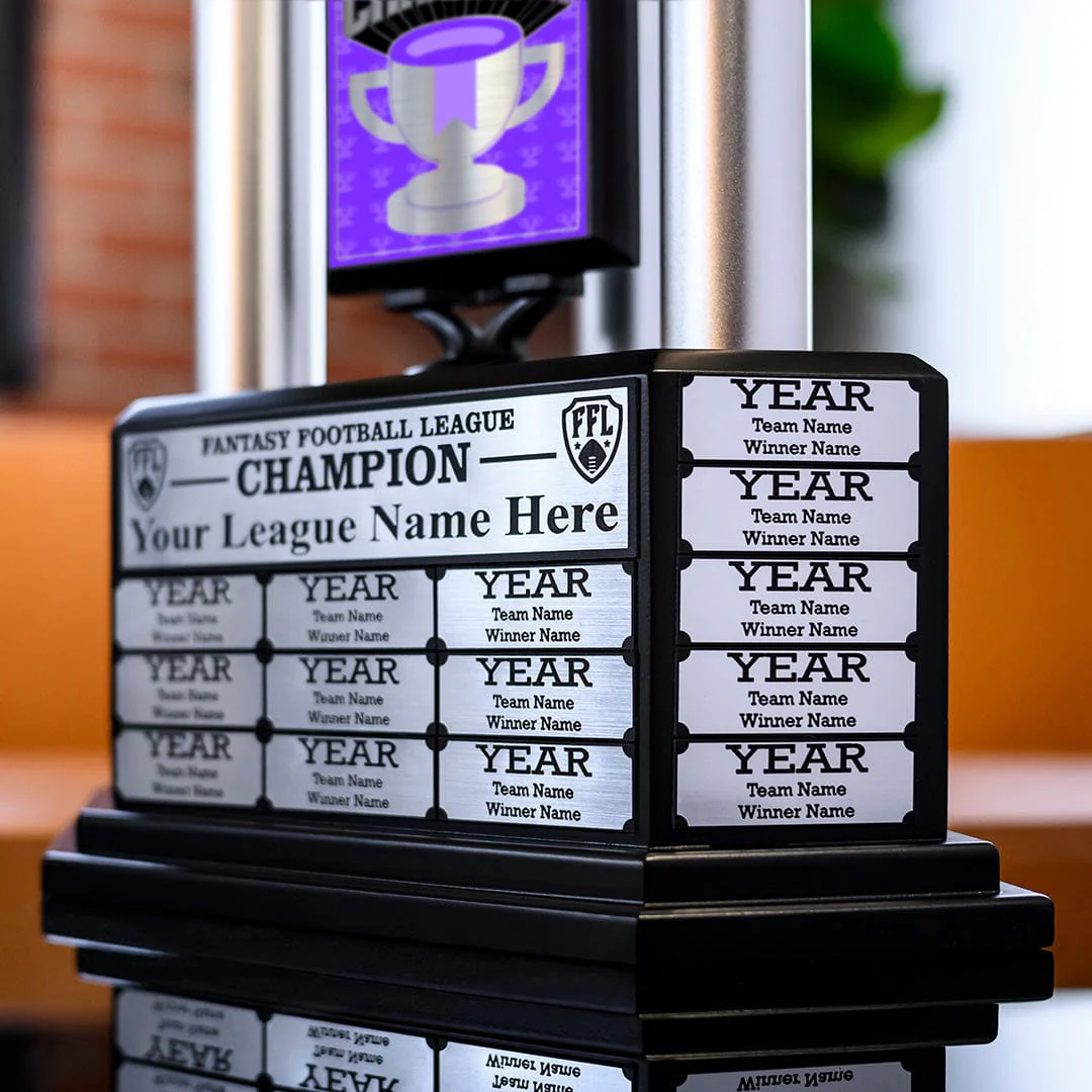 Yahoo! Fantasy Football Champion 26" Perpetual Trophy - Image 3