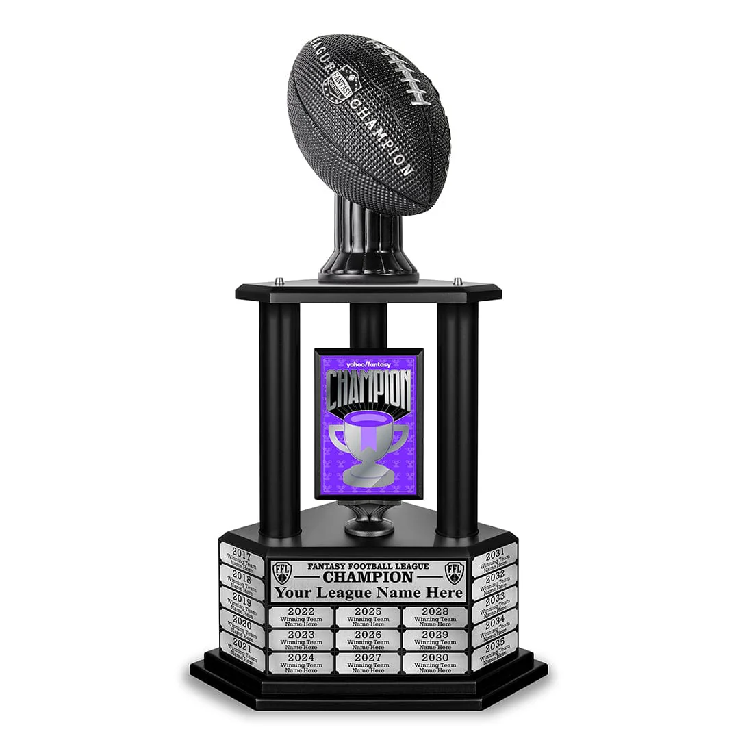 Yahoo! Fantasy Football Champion 26" Perpetual Trophy - Image 7