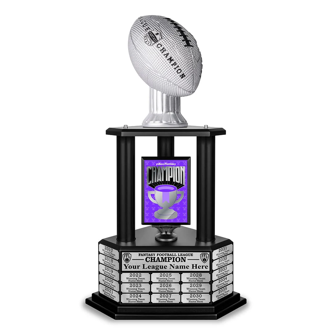 Yahoo! Fantasy Football Champion 26" Perpetual Trophy - Image 8