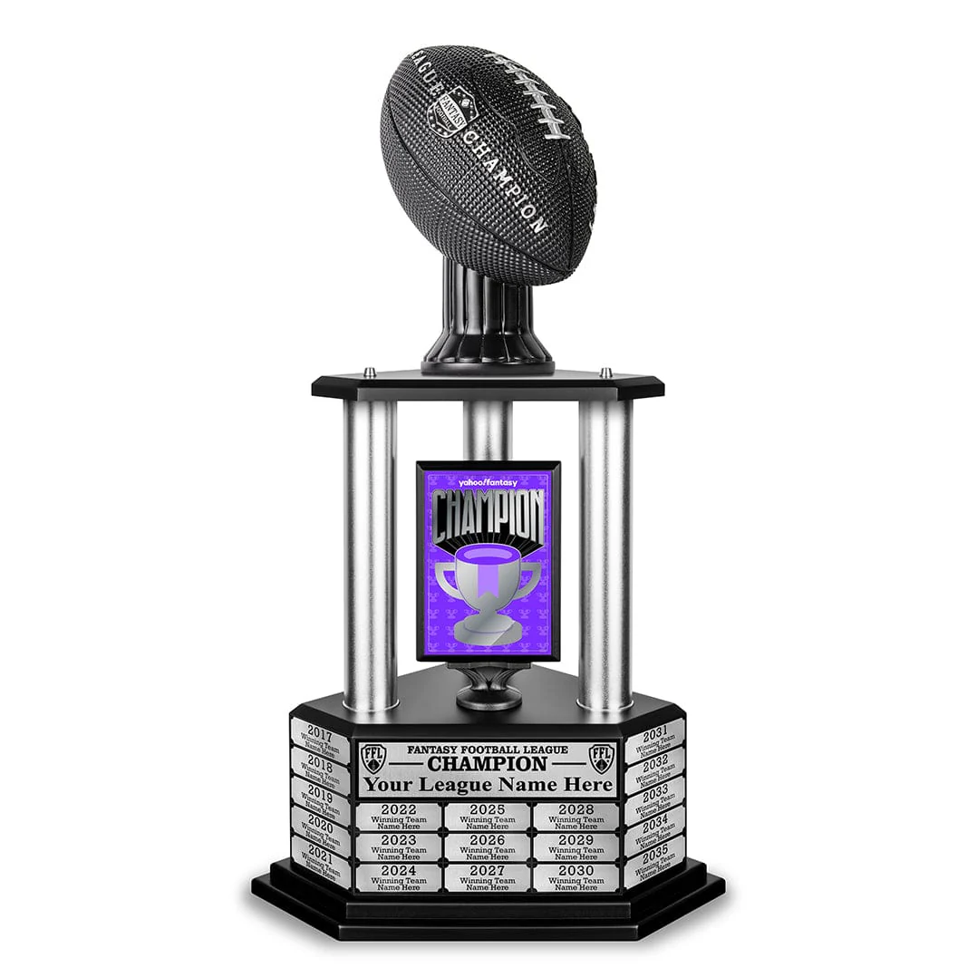 Yahoo! Fantasy Football Champion 26" Perpetual Trophy - Image 9