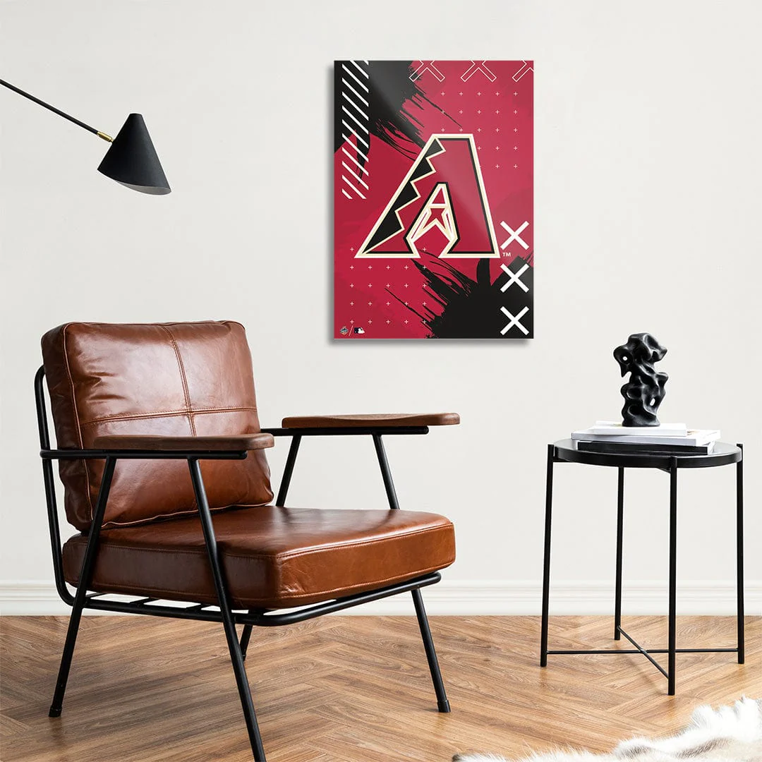 Arizona Diamondbacks Stitch Logo - Metal Wall Art - Image 3