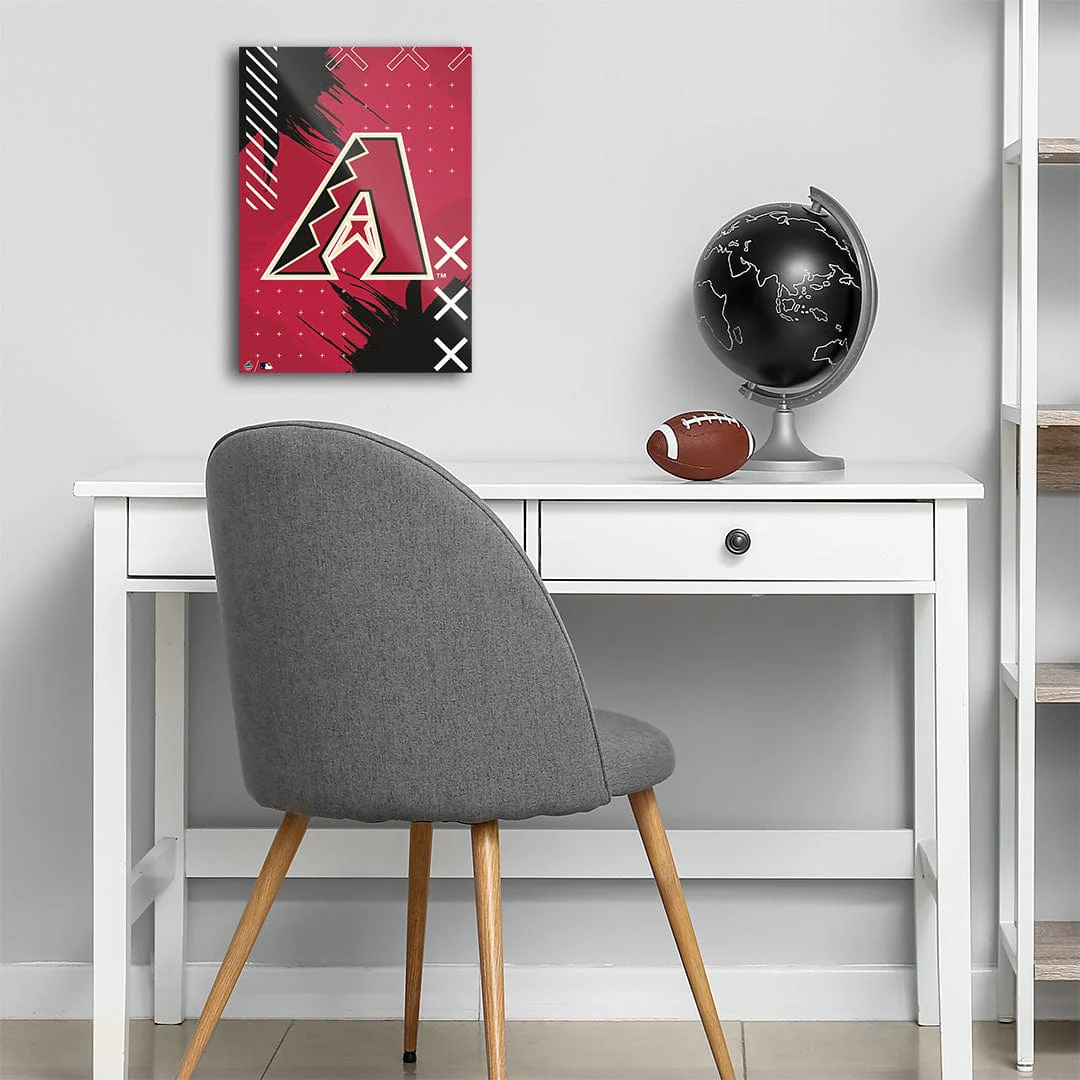 Arizona Diamondbacks Stitch Logo - Metal Wall Art - Image 4