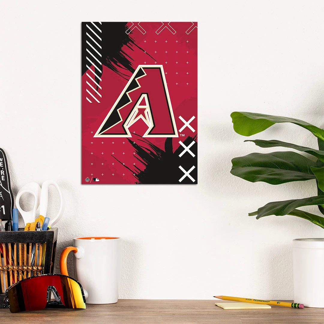 Arizona Diamondbacks Stitch Logo - Metal Wall Art - Image 7
