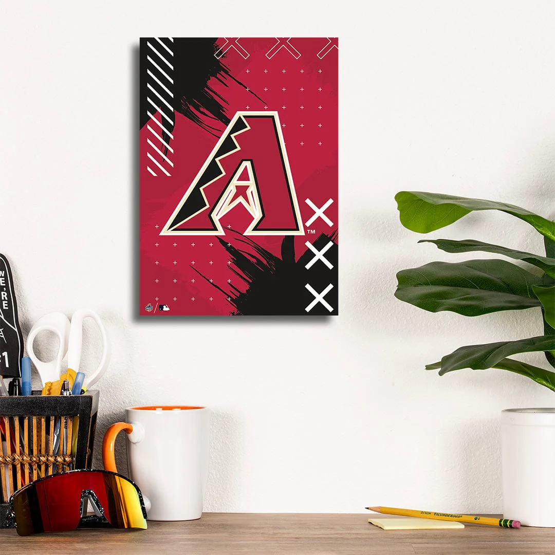 Arizona Diamondbacks Stitch Logo - Metal Wall Art - Image 8