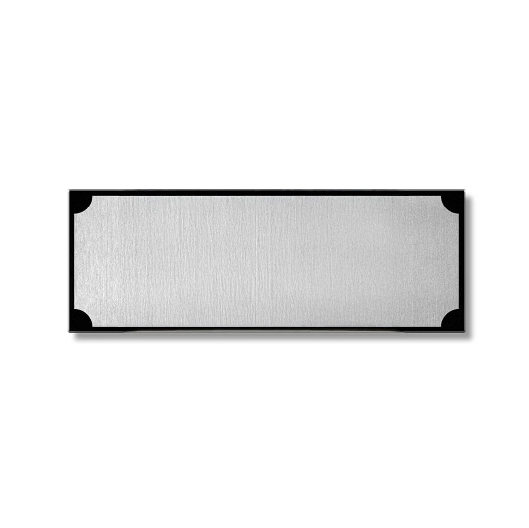 Blank Name Plate - Silver & Black/Gold - Image 5