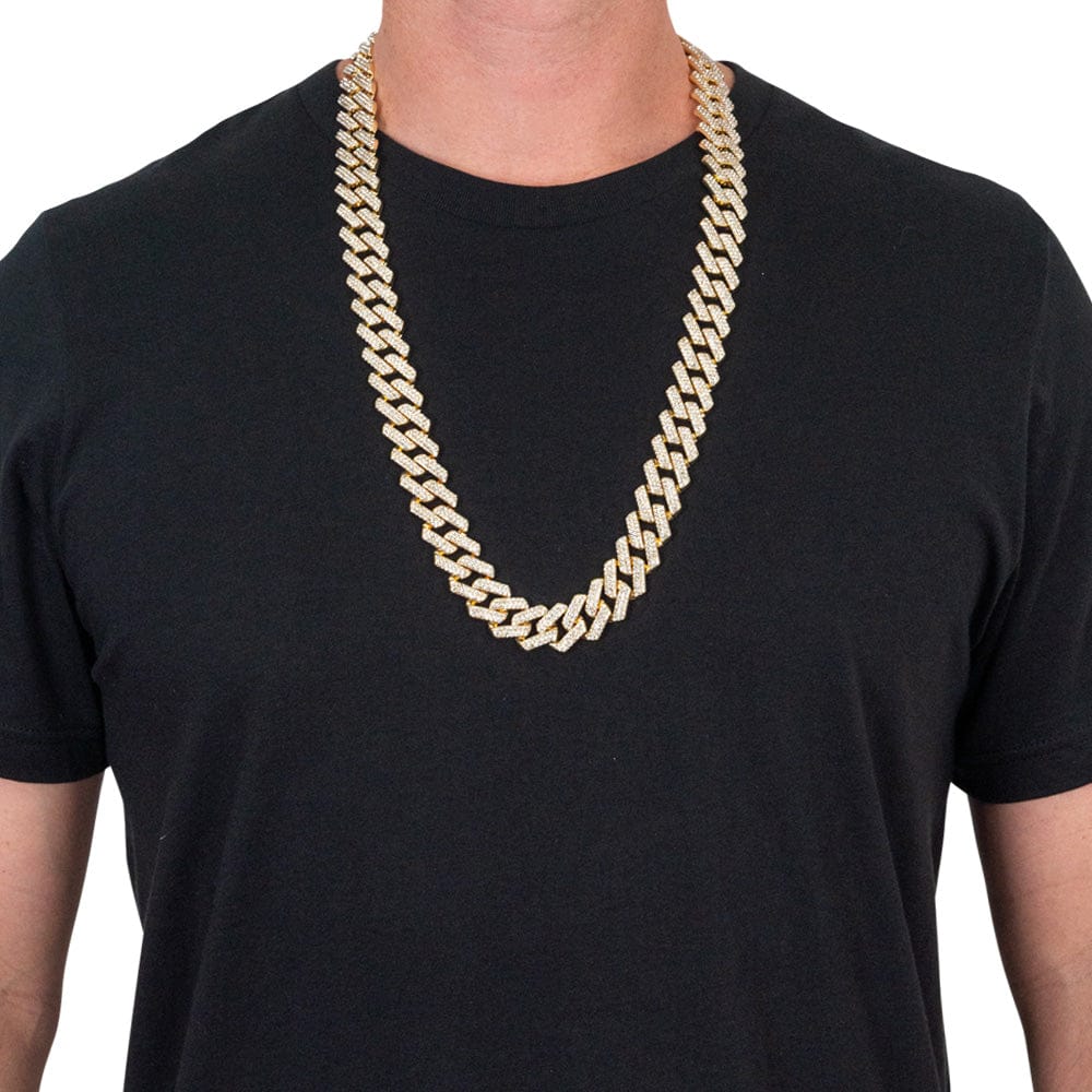 Blinged Gold Cuban Link Chain - Image 3