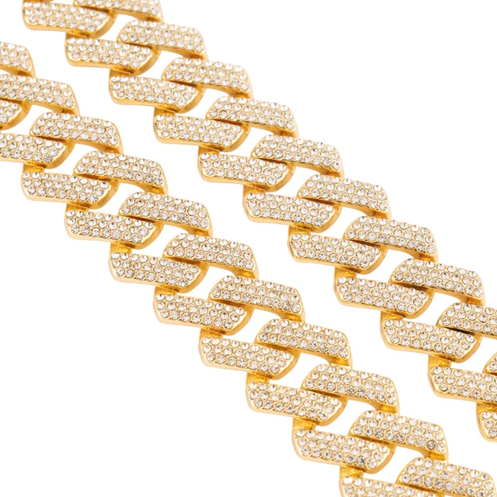 Blinged Gold Cuban Link Chain - Image 4