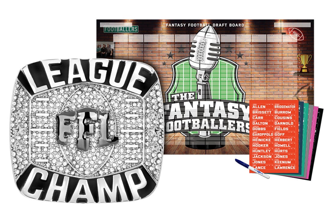 Championship Ring + 2026 Fantasy Footballers Draft Board Kit - Image 10