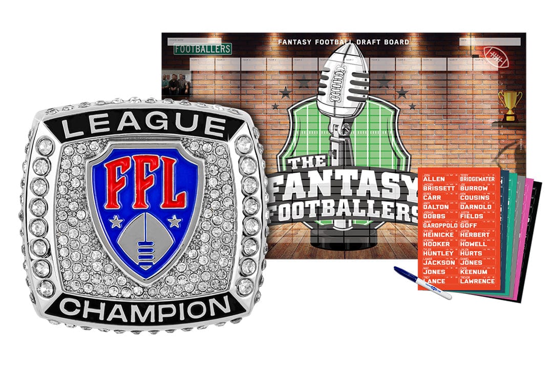 Championship Ring + 2026 Fantasy Footballers Draft Board Kit - Image 12